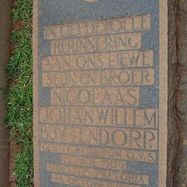 BUYTENDORP Nicolaas Johan Willem 1909-1938