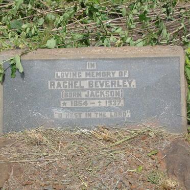 BEVERLEY Rachel nee JACKSON 1854-1937
