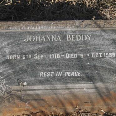 BEDDY Johanna 1918-1955
