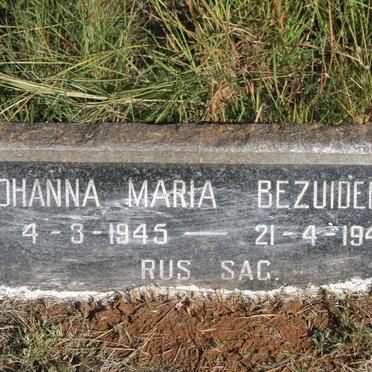 BEZUIDENHOUT Johanna Maria 1945-1945