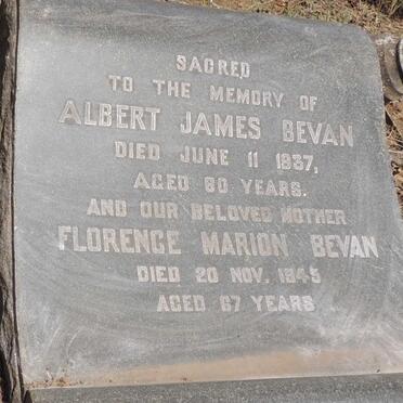 BEVAN Albert James -1937 & Florence Marion -1945