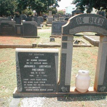 BEER Johannes Lodewicus Pretorius, de 1857-1952
