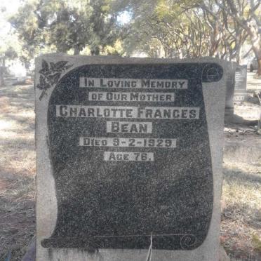 BEAN Charlotte Frances -1929