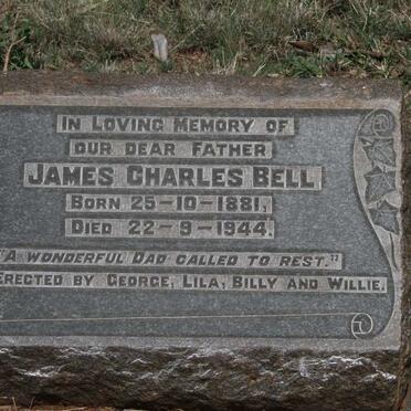 BELL James Charles 1881-1944