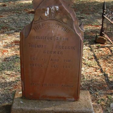 BEKKER Thenus Fredrik 1911-1911