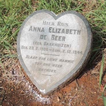 BEER Anna Elizabeth, de nee BARKHUIZEN 1906-1944