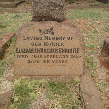 CHRISTIE Elizabeth Hughes -1933