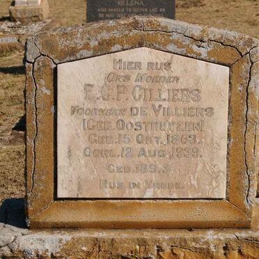 CILLIERS E.C.P. previously de VILLIERS nee OOSTHUIZEN 1863-1939