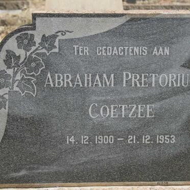COETZEE Abraham Pretorius 1900-1953