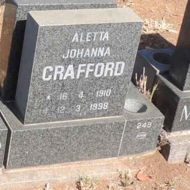 CRAFFORD Aletta Johanna 1910-1998