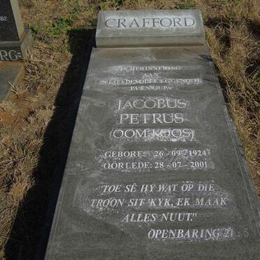 CRAFFORD Jacobus Petrus 1924-2001