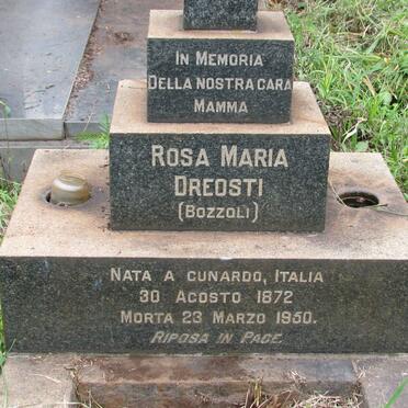 DREOSTI Rosa Maria nee BOZZOLI 1872-1950