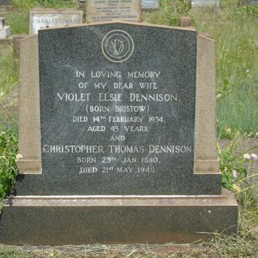 DENNISON Christopher Thomas 1880-1949 & Violet Elsie BRISTOW -1934