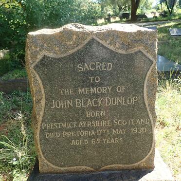 DUNLOP John Black -1930