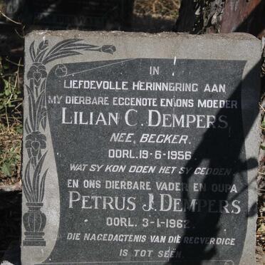 DEMPERS Petrus J. -1962 & Lilian C. BECKER -1956
