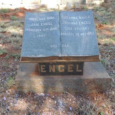ENGEL Nicolaas Dirk Jan -1943 &amp; Susanna Maria Johanna KRUGER -1957
