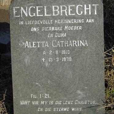 ENGELBRECHT Aletta Catharina 1910-1978