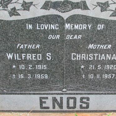 ENOS Wilfred S. 1915-1959 &amp; Christiana A. 1920-1957