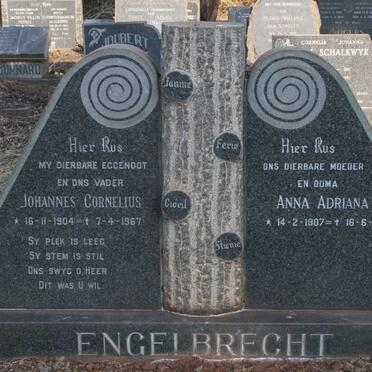 ENGELBRECHT Johannes Cornelius 1904-1967 & Anna Adriana 1907-1991