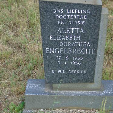 ENGELBRECHT Aletta Elizabeth Dorathea 1955-1956