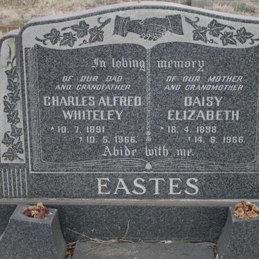 EASTES Charles Alfred Whiteley 1891-1966 &amp; Daisy Elizabeth 1898-1966