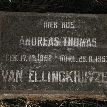 ELLINCKHUYZEN Andreas Thomas, van 1882-1957