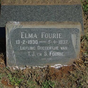 FOURIE Elma 1930-1937