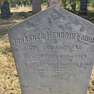 FOURIE Johannes Hendrik 1860-1919