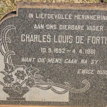 FORTIER Charles Louis, de 1892-1961