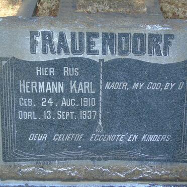 FRAUENDORF Hermann Karl 1910-1937