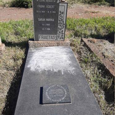 FRAETAS Frank Robert 1899-1960 &amp; Sarah Marina 1902-1986