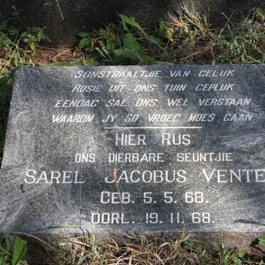 VENTER Sarel Jacobus 1968-1968