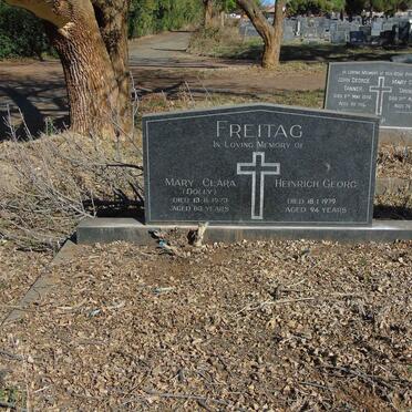 FREITAG Heinrich Georg -1979 &amp; Mary Clara -1973