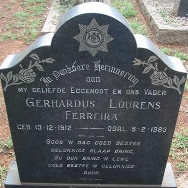 FERREIRA Gerhardus Lourens 1912-1963