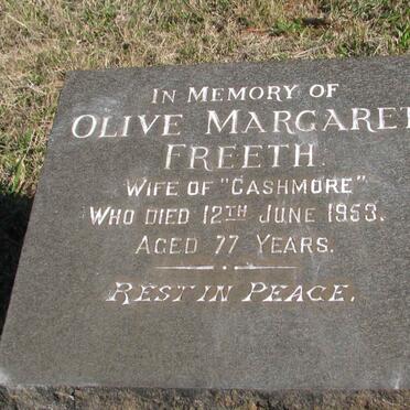 FREETH Olive Margaret -1953