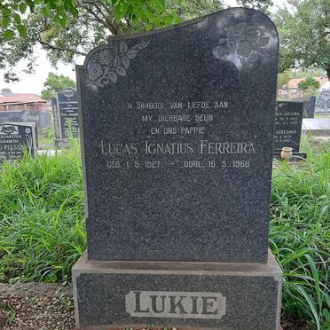 FERREIRA Lucas Ignatius 1927-1968