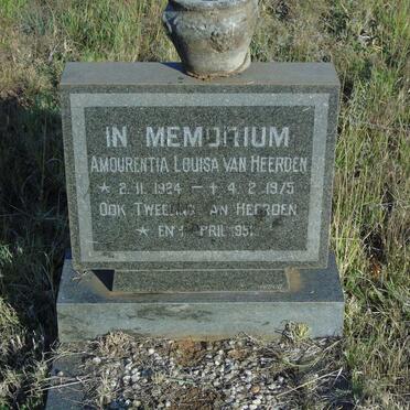 HEERDEN Amourentia Louisa, van 1924-1975 :: VAN HEERDEN ? -1951 :: VAN HEERDEN ? -1951