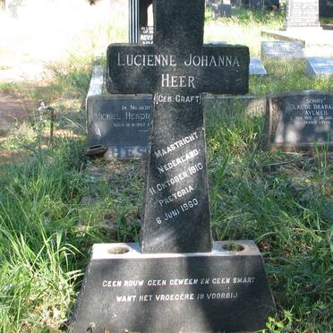 HEER Lucienne Johanna nee CRAFT 1910-1960