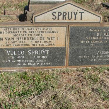 HEERDEN A.M., van nee DE WET 1863-1939