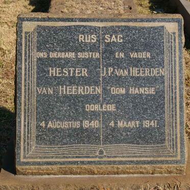 HEERDEN J.P., van -1941 &amp; Hester -1940