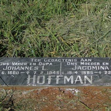 HOFFMAN Johannes L. 1880-1946 & Jacomina H. 1889-1968