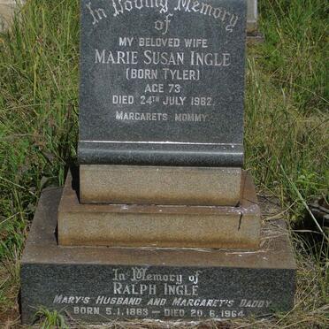 INGLE Ralph 1883-1964 :: INGLE Marie Susan TYLER -1962