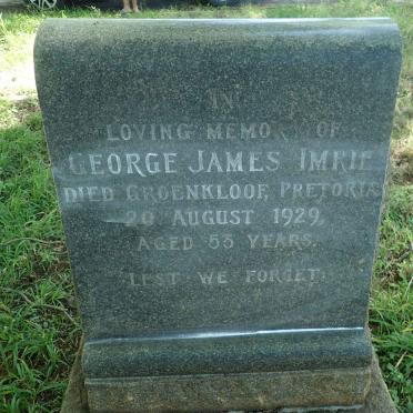 IMRIE George James -1929