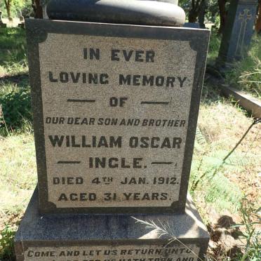 INGLE William Oscar -1912