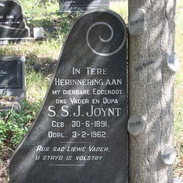 JOYNT S.S.J. 1891-1962