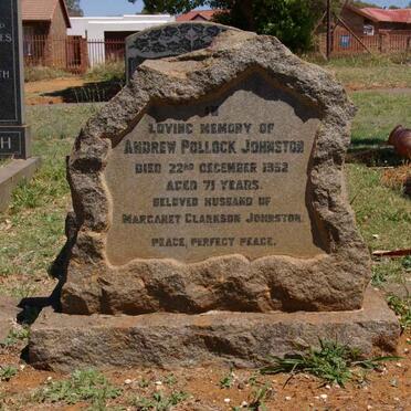 JOHNSTON Andrew Pollock -1952