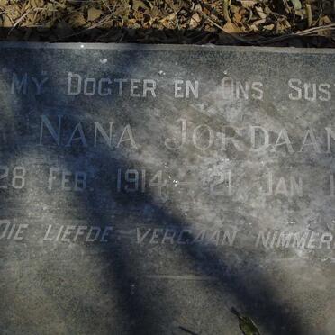 JORDAAN Nana 1914-1954