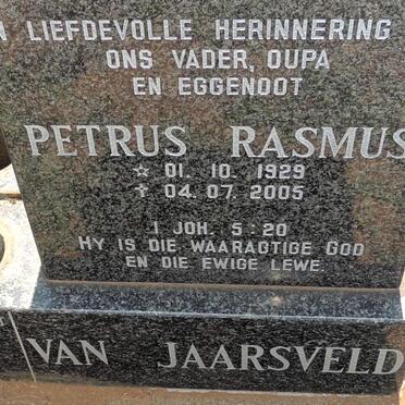 JAARSVELD Petrus Rasmus, van 1929-2005