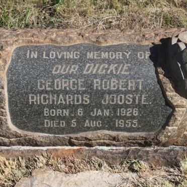 JOOSTE George Robert Richards 1926-1955