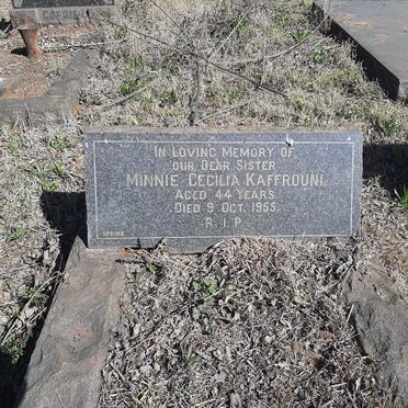 KAFFROUNI Minnie Cecilia -1955